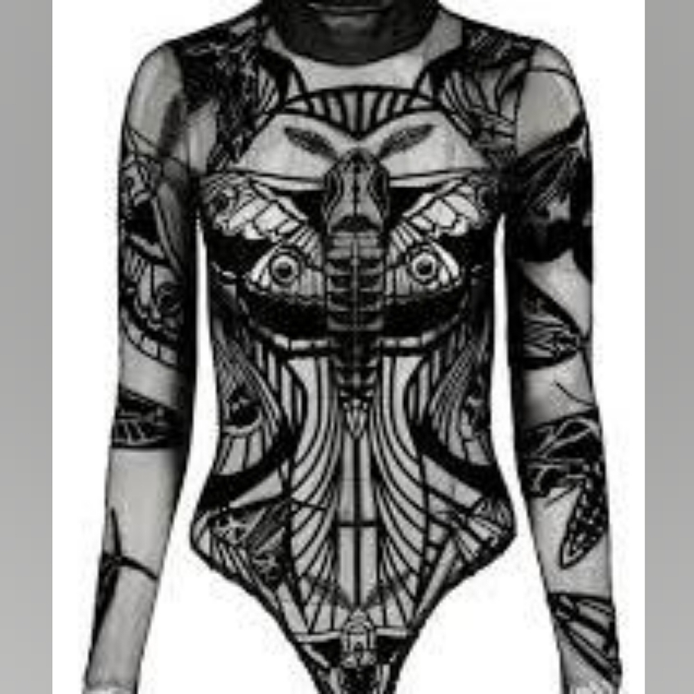Restyle Moth Contour Bodysuit, BNWT, XXXL